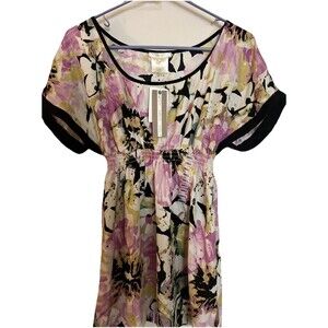 Matty M Women’s Blouse Short Sleeve Top Small